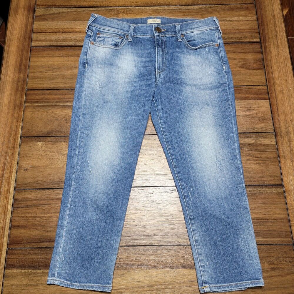 True Religion Halle Mid Rise Super Skinny Denim Capris - Size 29